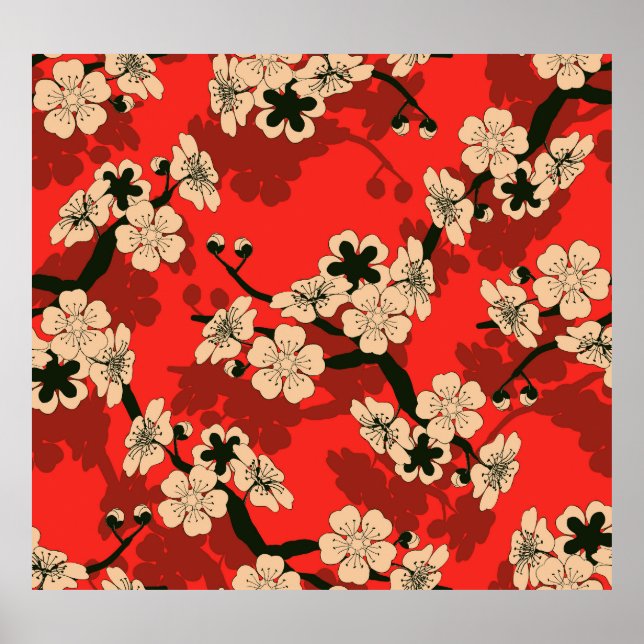 Poster Central de Cereja Japonesa: Na moda (Frente)