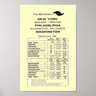 Poster central do calendário de Metroliner da
