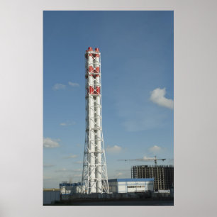 Poster Central eléctrica do aquecimento