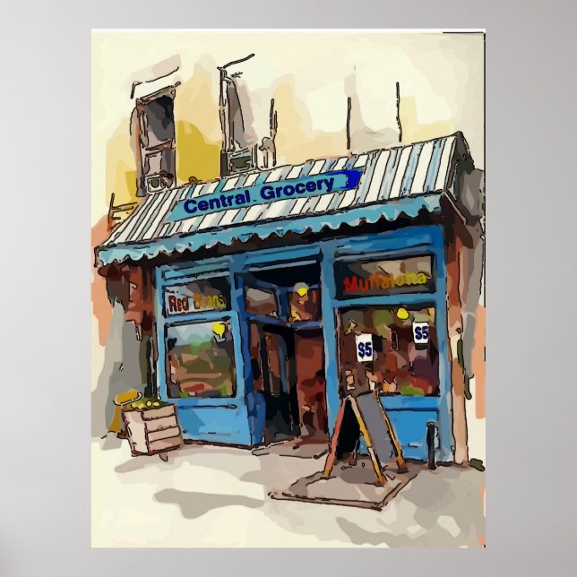 Poster Central Grocery, Trimestre Francês (Frente)