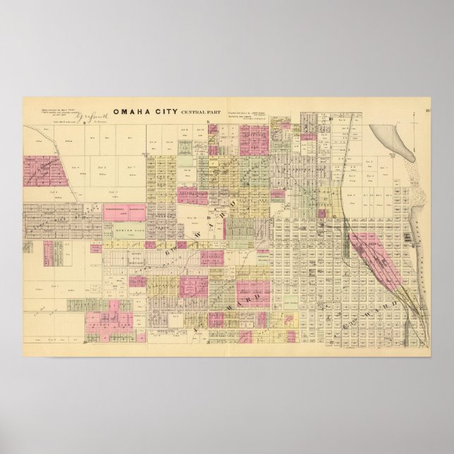 Poster Central Omaha, Nebraska (Frente)