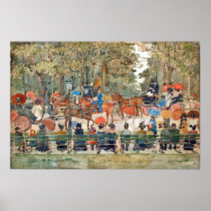 Poster Central Park de Maurice Prendergast