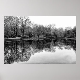 Poster Central Park do inverno, paisagem de NYC
