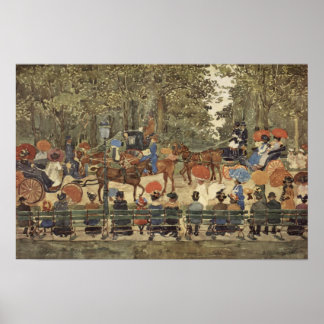 Poster Central Park, Nova Iorque, 1901