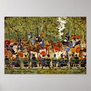 Poster Central Park, Nova Iorque por Maurice Prendergast