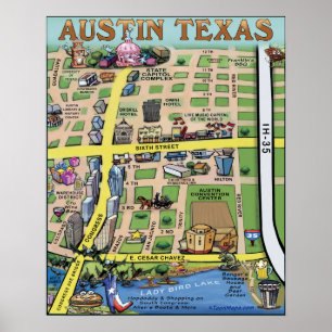 Poster Centro Austin Texas