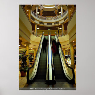 Poster Centro comercial do jardim de Eldon, Newcastle,