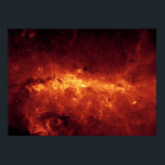 Pôster Centro da Via Látea<br><div class="desc">Nossa Via Látea é um lugar empoeirado. Tão empoeirado, de fato, que não podemos ver o centro da galáxia em luz visível. Mas quando o Telescópio Espacial Spitzer da NASA pôs os seus olhos infravermelhos no centro galáctico, ele capturou esta vista espetacular. Tomada apenas com uma das câmeras do Spitzer...</div>