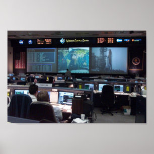 Pôster Centro de Controle de Missão (STS-110)