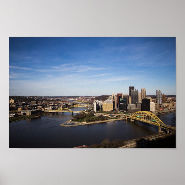 Poster Centro de Pittsburgh, Pensilvânia (Frente)