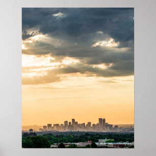 Poster Centro Denver // Sunset Skyline