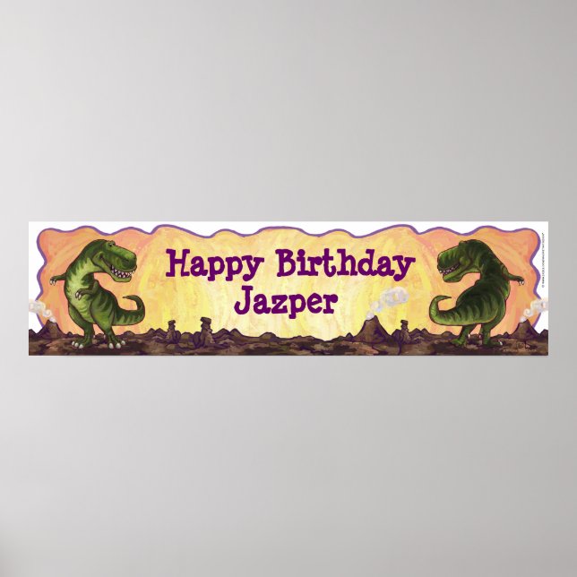 Pôster Centro do Partido Tyrannosaurus (Frente)