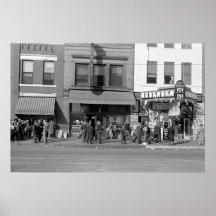 Pôster Centro do vagabundo de Omaha: 1938