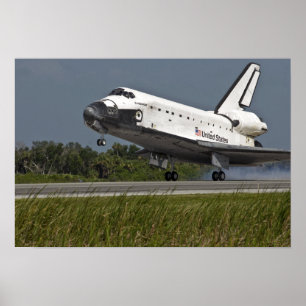 Pôster Centro Espacial Kennedy da aterragem do esforço d