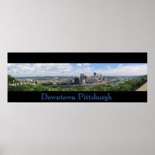 Poster Centro Pittsburgh Panorama