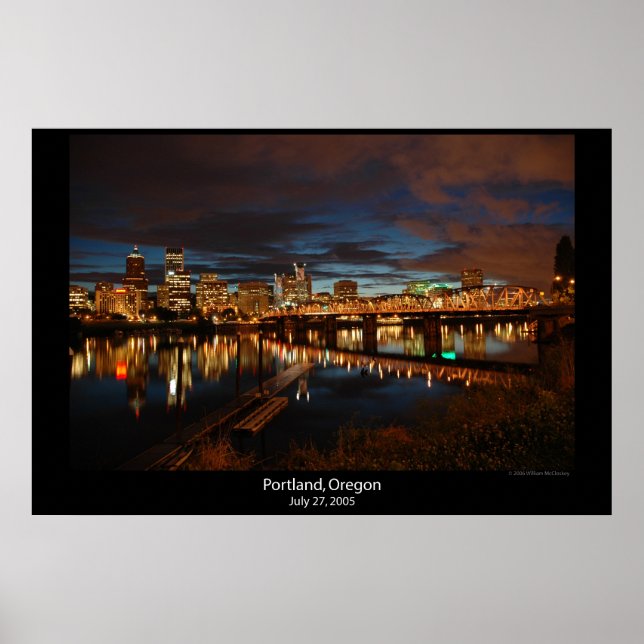 Pôster Centro Portland, Oregon (Frente)