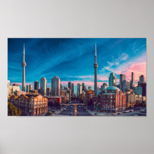 Poster Centro Toronto Cityscape, Centro Toronto, arte