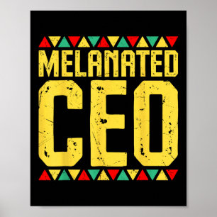 Poster Ceo Empreendedor Africano Negro Melanizado M