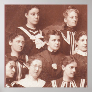 Pôster cerca de 1905 coro feminino