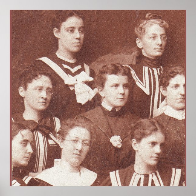 Pôster cerca de 1905 coro feminino (Frente)