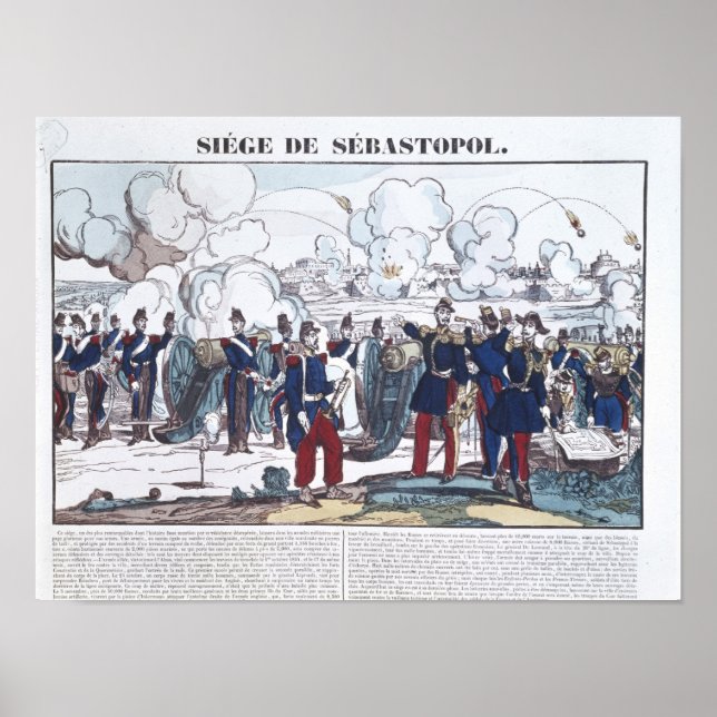 Pôster Cerco de Sebastopol, 1854-55 (Frente)