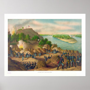 Poster Cerco de Vicksburg 13 15 17 Corpo Gen US Grant