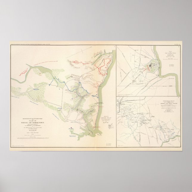 Poster Cerco de Yorktown (Frente)