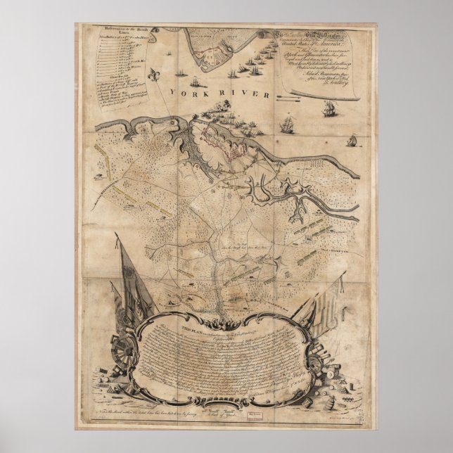 Pôster Cerco de Yorktown (Frente)