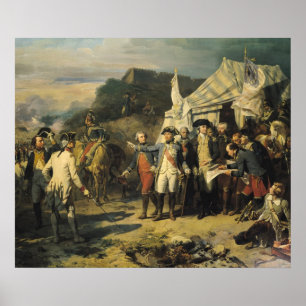 Pôster Cerco de Yorktown, o 17 de outubro de 1781, 1836