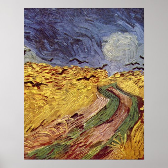 Poster cereal box with the crows by Vincent van Gogh (Frente)
