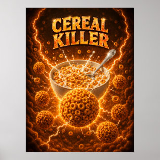 Poster Cereal Crunch Cósmico Vibração Divertida
