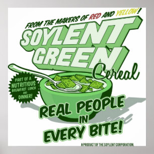 Poster Cereal Verde Soylent