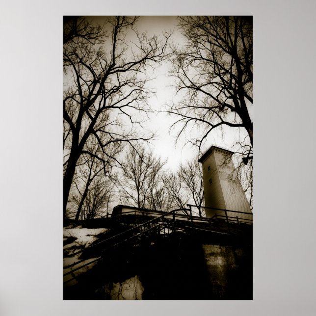 Poster Cerebelo atômico: Torre de água (Frente)