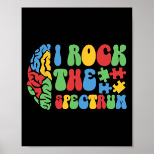 Poster Cérebro Autismo Eu Agito O Espectro Sensibilização
