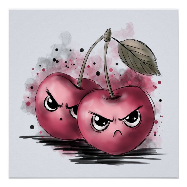 Pôster Cerejas Grumpy (Frente)