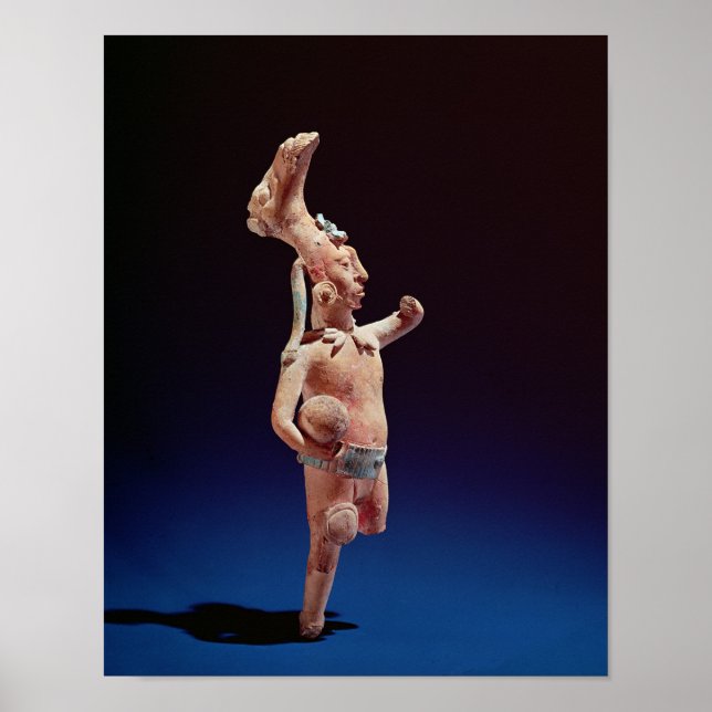 Pôster Ceremonial Ballplayer, Ilha de Jaina, c.600 (Frente)