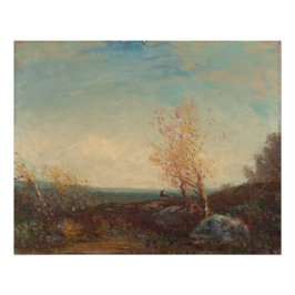 Pôster Cerf Dans La Forêt De Fontainebleau Félix Ziem