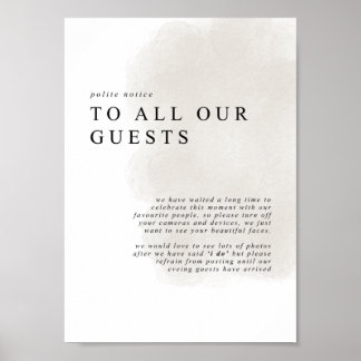 Poster Cerimônia desconectada, sem sinal de telefone