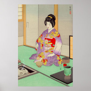 Poster Cerimônia do Chá Kasamatsu Shiro 1949