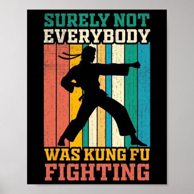 Poster Certamente Nem Todos Estavam Lutando Kung Fu Vinta (Frente)