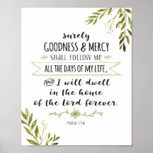 Certamente que Deus e Compaixão me seguirão Impres