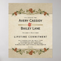 Certificado de Casamento de Compromisso de Vida