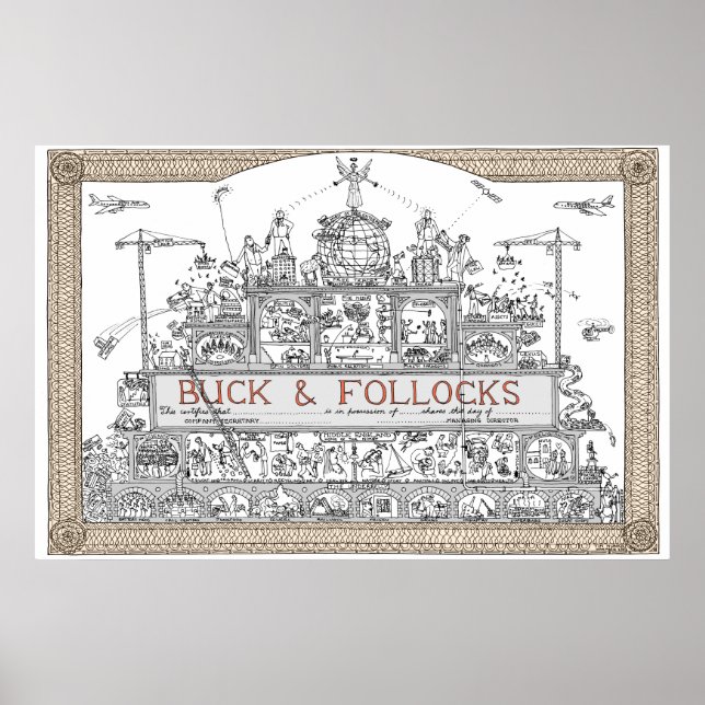 Pôster certificado de compartilhamento de tim hunkin (Frente)