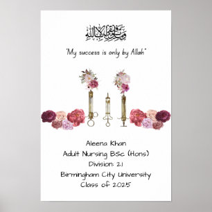 Poster Certificado de Graduação de Enfermeiro