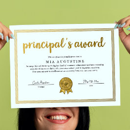 Poster Certificado de Prêmio do Diretor