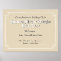 Certificado de Vencedor do Concurso do Clube de Na