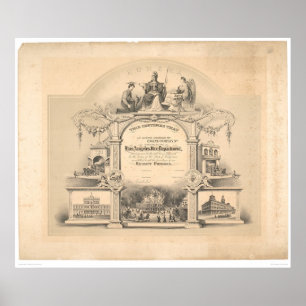 Pôster Certificado do departamento dos bombeiros de Los