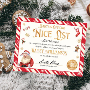 Poster Certificado Nice aprovado Papai Noel