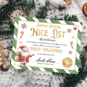 Poster Certificado Nice aprovado Papai Noel