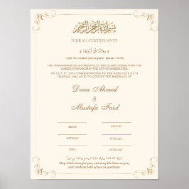 Poster Certificado Nikah